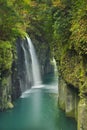 The Takachiho Gorge on the island of Kyushu, Japan Royalty Free Stock Photo